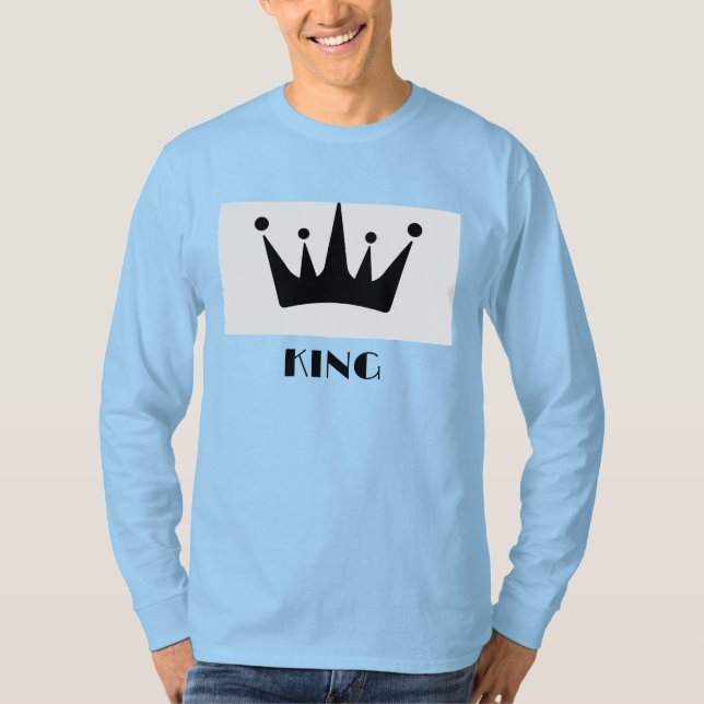 Camisa Regata Manga Longa com Imagem da Coroa de T (Frente)