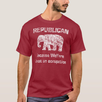 Camisa republicana engraçada do bem-estar
