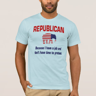 Camisa republicana engraçada do protesto