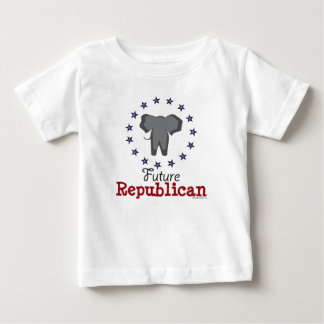 Camisa republicana futura do bebê T do elefante