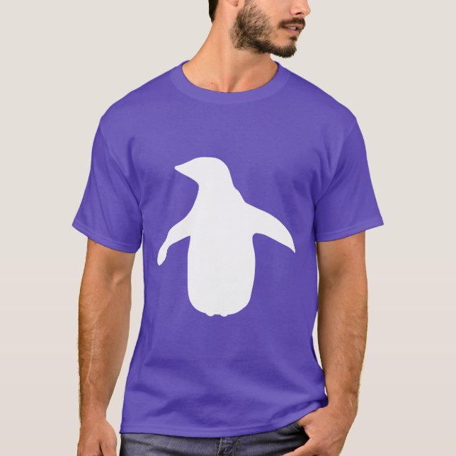 camisa retrô amante de pinguim adorável (Frente)
