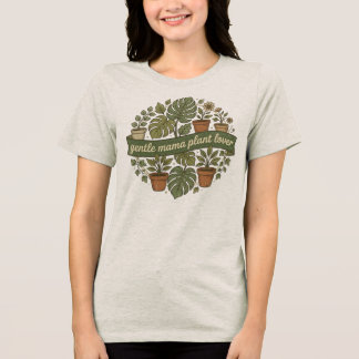 Camisa Retro Botânica Gentil Mãe Amante de Plantas