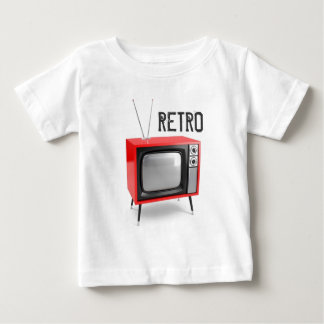 Camisa retro da criança da tevê