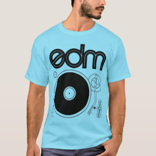 Camisa retro da plataforma giratória de EDM
