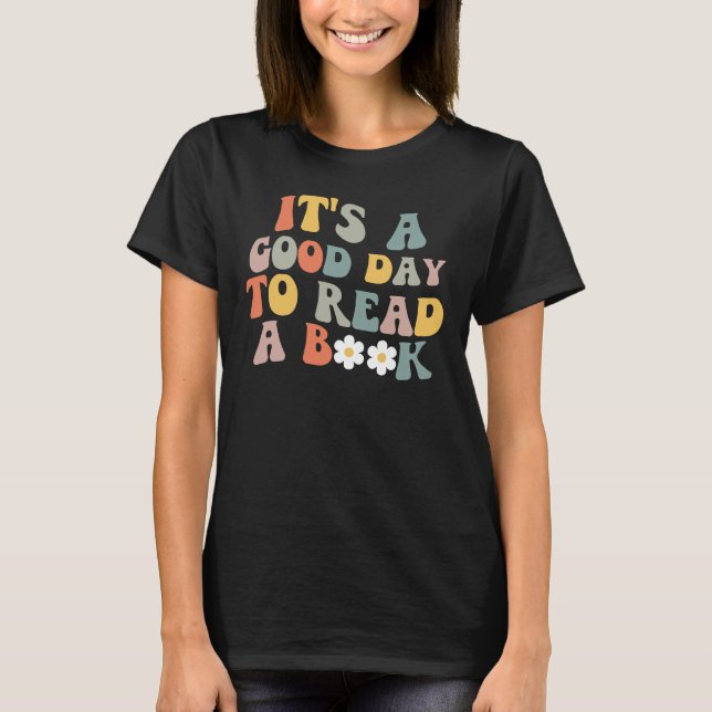 Camisa Retro Dia Bom Para Ler Um Livro (Frente)