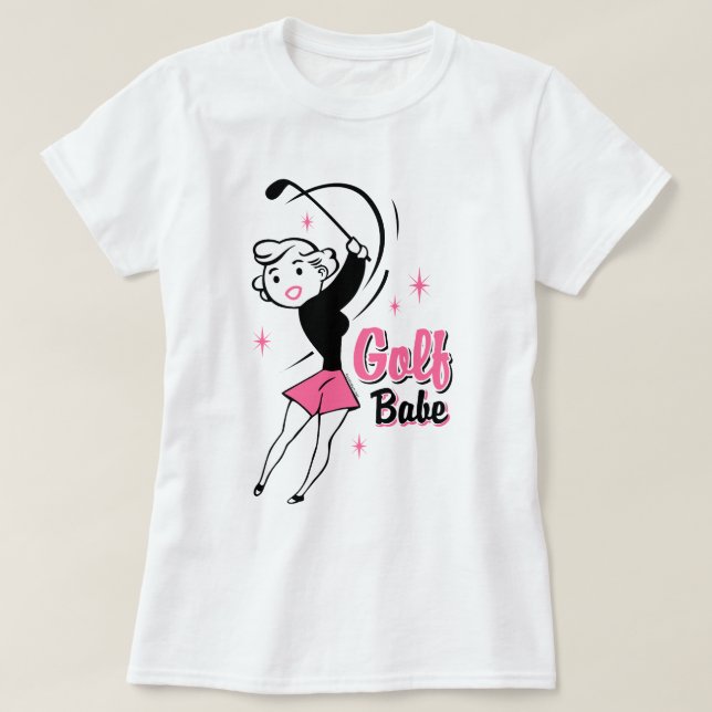 Camisa retro do borracho do golfe (Frente do Design)