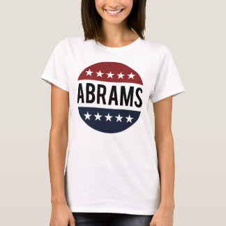 Camisa retro do botão de Stacey Abrams do voto
