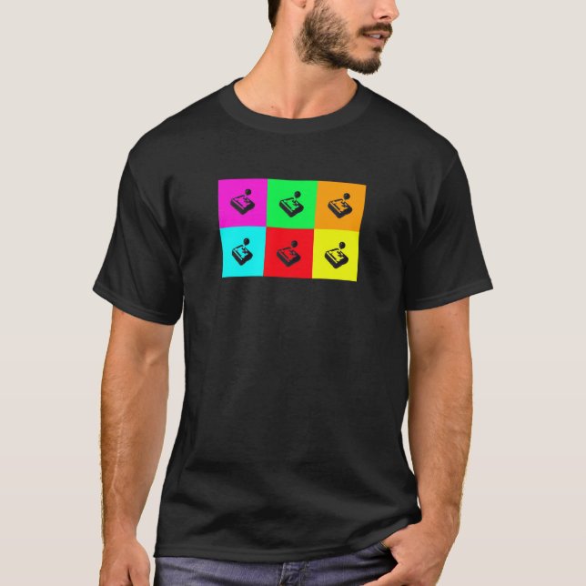 Camisa retro do Gamer do popart (Frente)