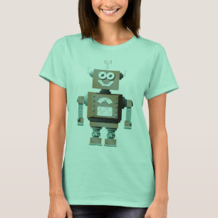 Camisa retro do robô do brinquedo