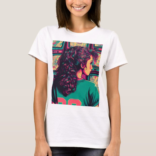 Camisa retrô dos anos 80 (Frente)