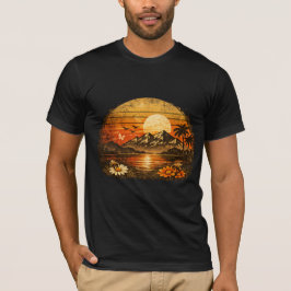 Camisa retrô masculina vintage