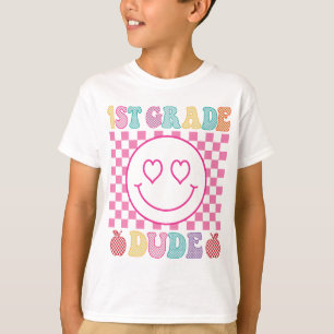 Camisa Retro para o 1º Ano Volta às Aulas Primeiro