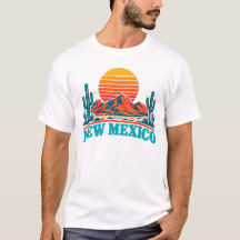 Camisa Retro Pôr do Sol do Deserto do Novo México