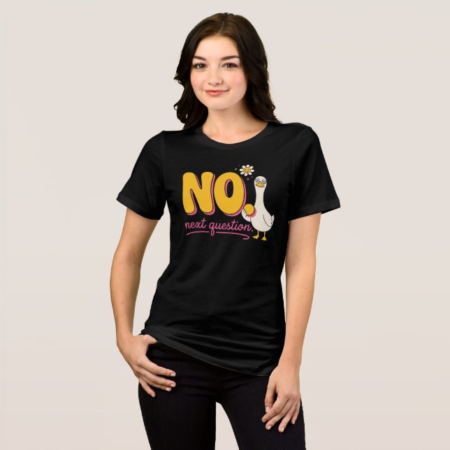 Camisa Retro Sem Sim, Presente de Limite Sarcástic (Frente Completa)