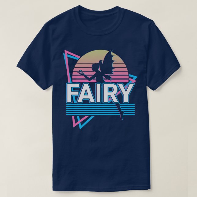 Camisa Retro-T Fada (Frente do Design)
