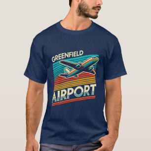 Camisa Retroativa do Aeroporto de Greenfield - Est