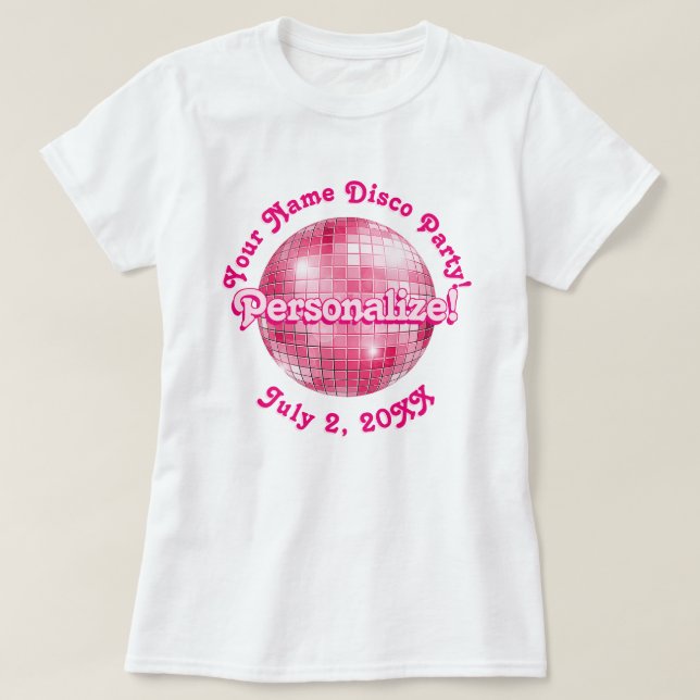 Camisa retrorreflectora cor-de-rosa PERSONALIZADA (Frente do Design)