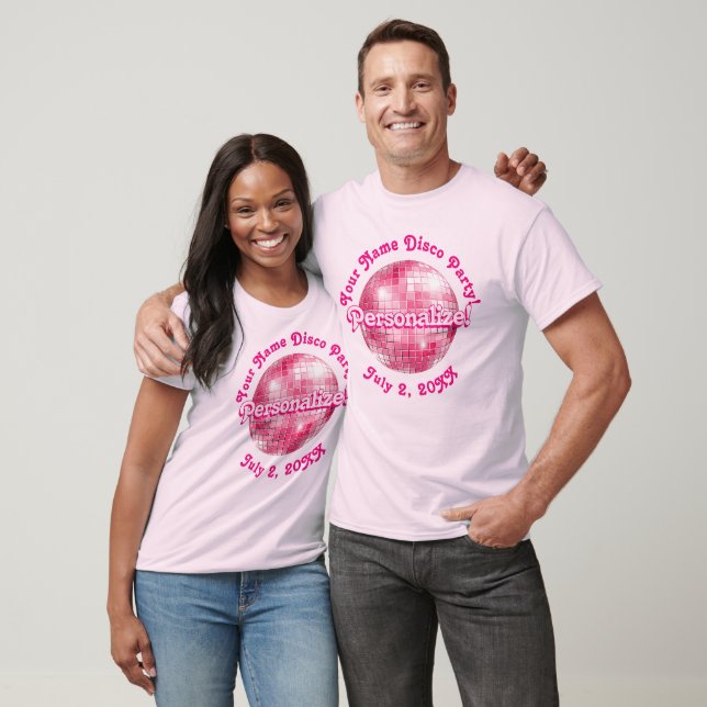 Camisa retrorreflectora cor-de-rosa PERSONALIZADA (Unissex)