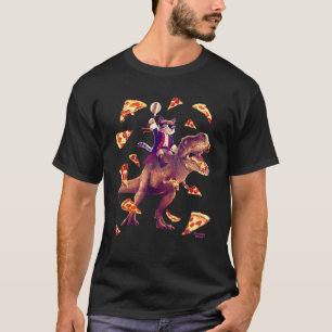 Camisa Rex De Gato De Gato De Gato Comendo Pizza D