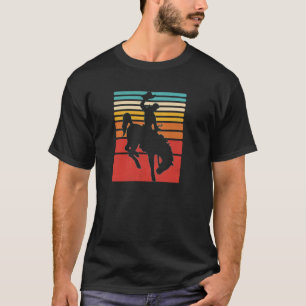 Camisa Rodeio Cavalo Bronco Estilo Retrô