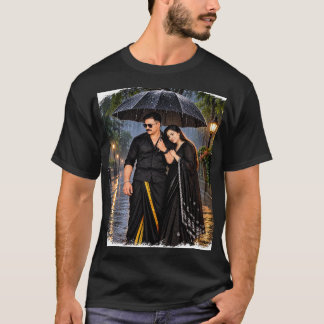 CAMISA ROMÂNTICA DE CAUPLE CHUVOSO
