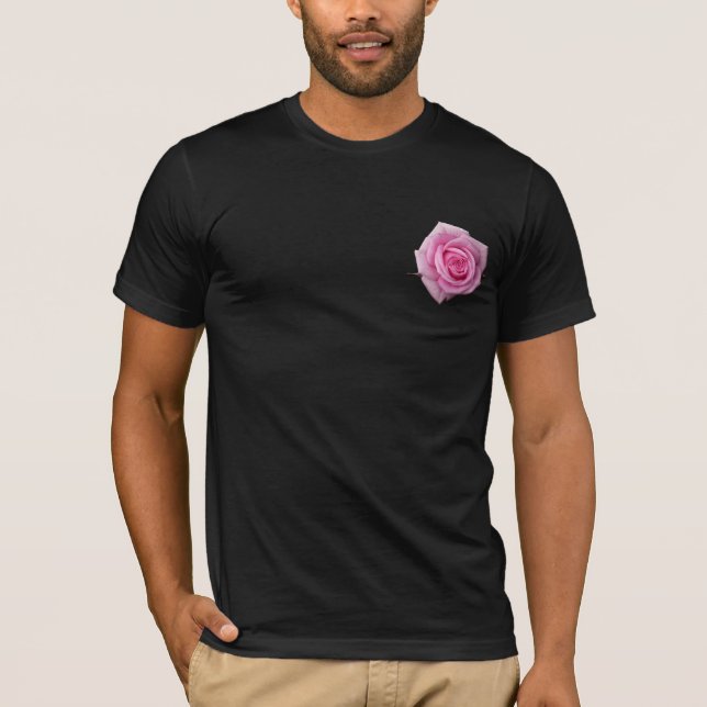 Camisa Rosa Branca Camisas Bonitas Rosa Unisex T-s (Frente)