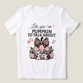 Camisa rosa de abóbora com laço para amantes de ga