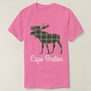 Camisa rosa fofinha de alce-tartã-do-sul-bretão N.