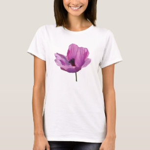 Camisa roxa da flor