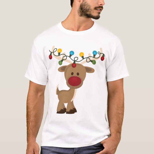 Camisa Rudolph_with_Christmas_Lights (Frente)