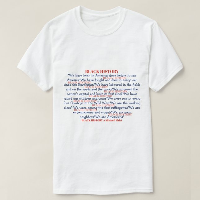 Camisa RWB História Negra (dupla face) - Uma Camis (Frente do Design)