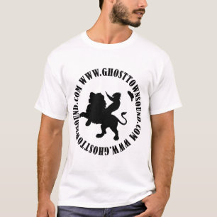 Camisa sadia w/website da cidade fantasma B&W
