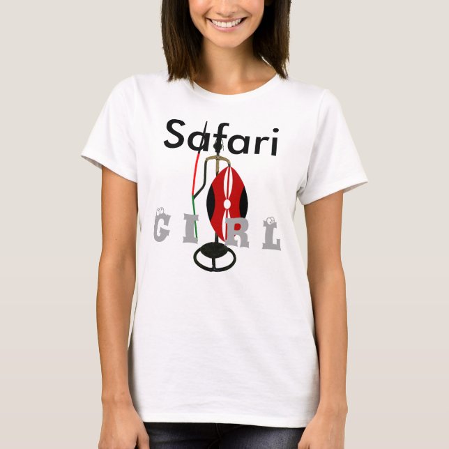 Camisa Safari Girl Kenya Hakuna Matata (Frente)