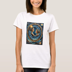 Camisa Sagrada de Deusa Espelho Cósmico