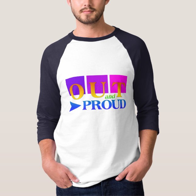 Camisa SAÍDA e PROUD - escolha estilo e cor (Frente)