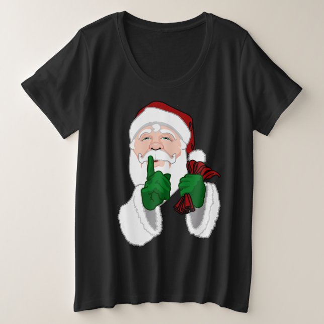 Camisa Santa Clause Mais Camiseta Papai noel para  (Frente do Design)