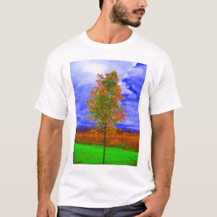 camisa saturada da árvore