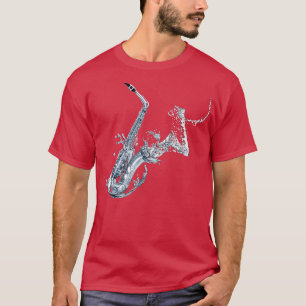 Camisa saxofone, camisa saxofone para garota, saxo