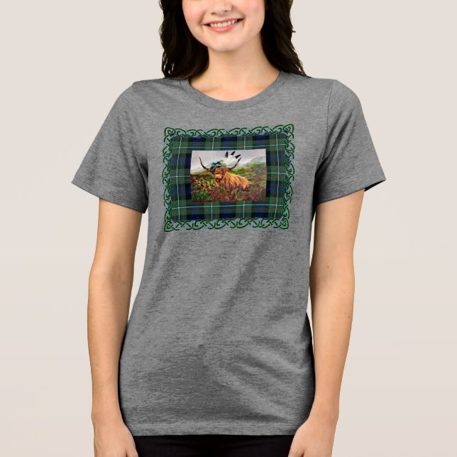 Camisa Scottish cow in heather (Frente)