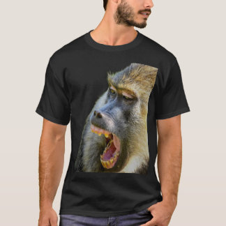 Camisa Selvagem e Ousada com Estampa de Babuíno