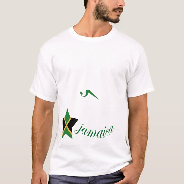 Camisa sem mangas da bandeira T de 07 Jamaica (Frente)