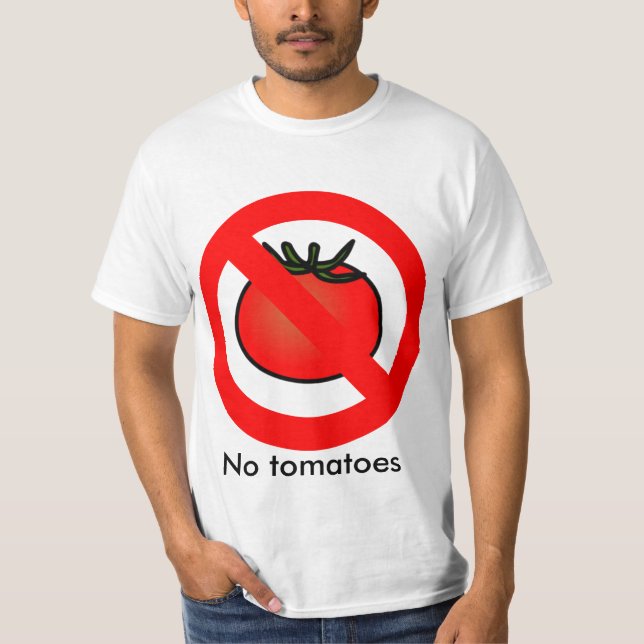 Camisa "Sem Tomates". (Frente)