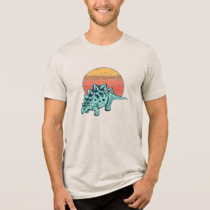 Camisa 'Serenidade do Pôr do Sol: Stegosaurus Retr
