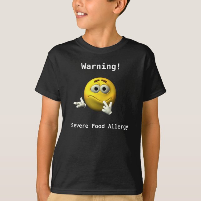 Camisa severa da alergia de comida (Frente)