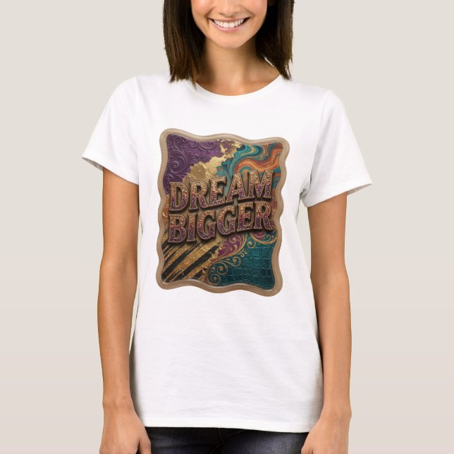 Camisa Sharp Gold DREAM BIGGER Design (Frente)