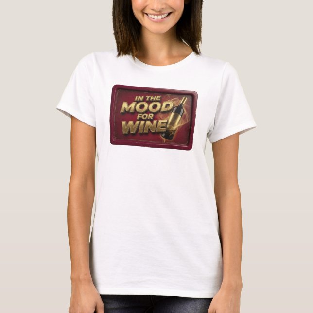 Camisa Sharp Pink IN THE MOOD FOR WINE Design (Frente)