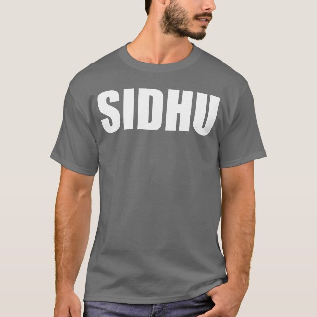 Camisa SIDHU Sobrenome Sidhu Roupas presente (Frente)
