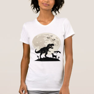 Camisa Silhueta Cemitério de Cachorro Dinossauro a