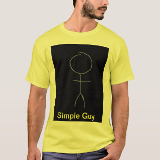 Camisa simples amarela da cara