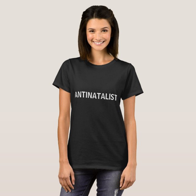 Camisa simples de ANTINATALIST (Frente Completa)